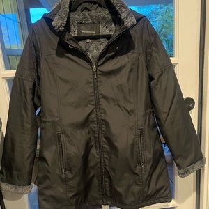 Weatherproof Black Lined Coat